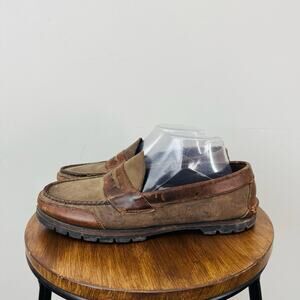 Wolverine Wilderness Brown Leather Penny Loafers Men’s Size 8.5